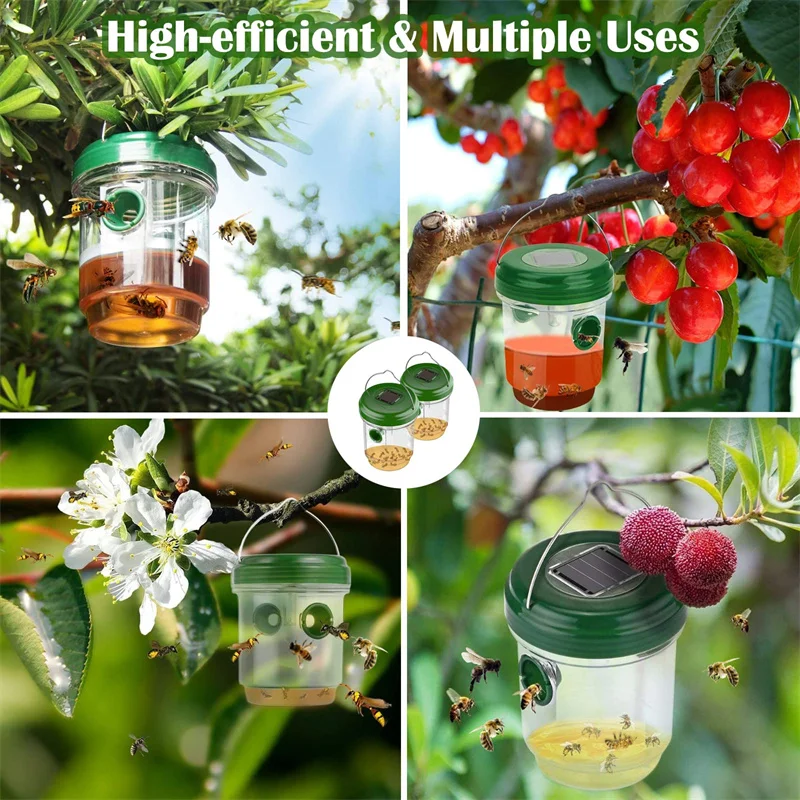 Светодиодная ловушка для комаров на солнечной батарее водонепроницаемый