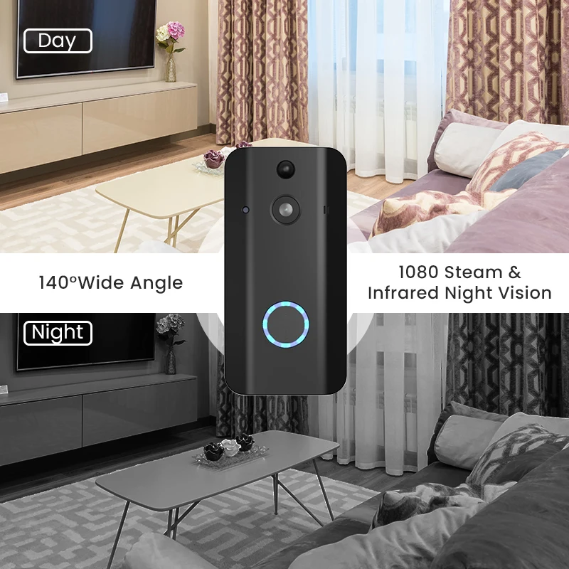 Дверной звонок Simshine Wi-Fi 1080P HD ночное видение |