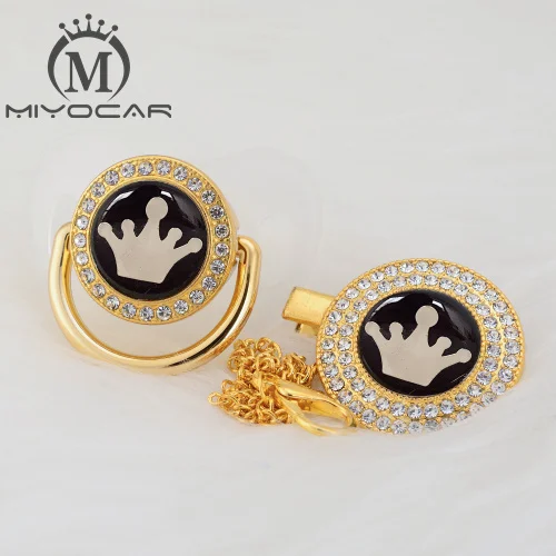 GCR-1 0-6M MIYOCAR, 7 цветов, корона, прекрасная, красивая, золотая, блестящая, Соска-пустышка, клипса, BPA бесплатно, пустышка, блестящая, уникальный дизайн, GCR - Цвет: GCR-1 0-6M