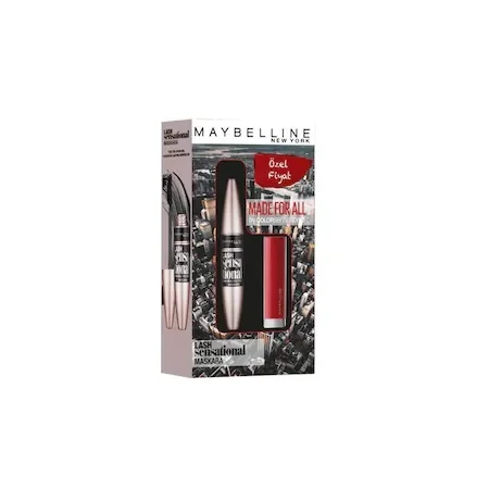 

Maybelline Lash Sensational Mascara + Made For All 382 Red Lipstick 184657337