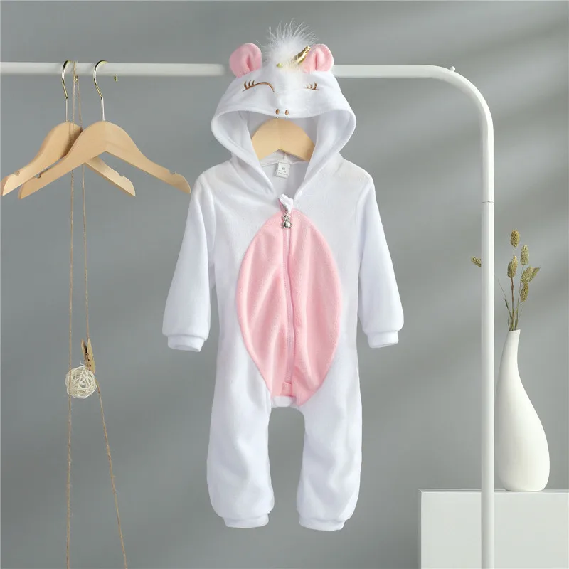 Детский флисовый комбинезон для новорожденных девочек|Ромперы| |