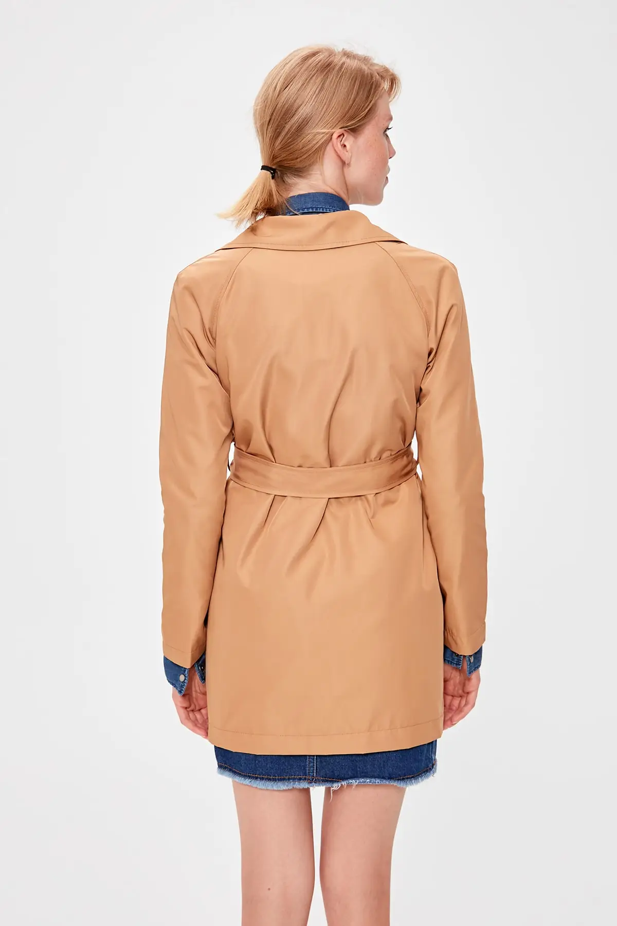 Trendyol Camel водонепроницаемый арочный Тренч TWOAW20TR0014