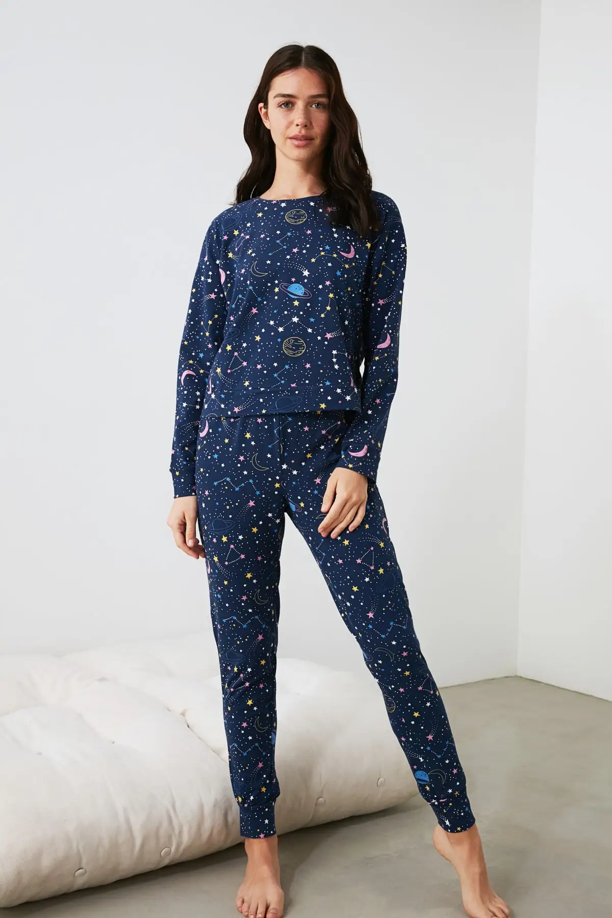 

Trendyol Printed Knitted Pajamas Set THMAW21PT0794