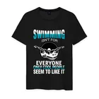 Мужская футболка хлопок Swimming