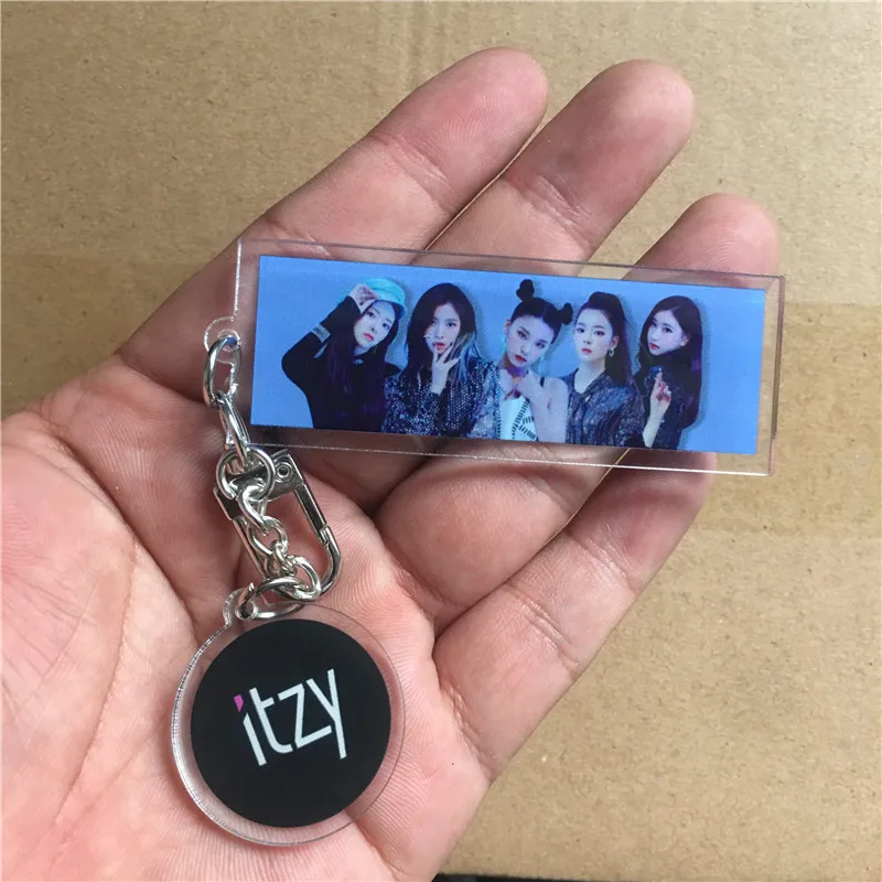 Kpop ITZY IT'z различный акриловый брелок Yuna lia фото ключ крепление Yeji Ryujin сумка