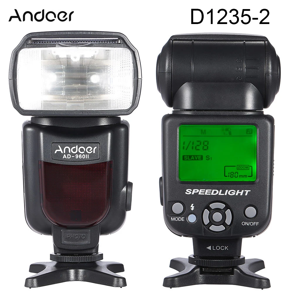 

RU Stock Andoer AD-560 II Универсальная вспышка для камеры Speedlite GN50 с регулируемым заполнясветильник для Canon Nikon Olympus Pentax DSLR