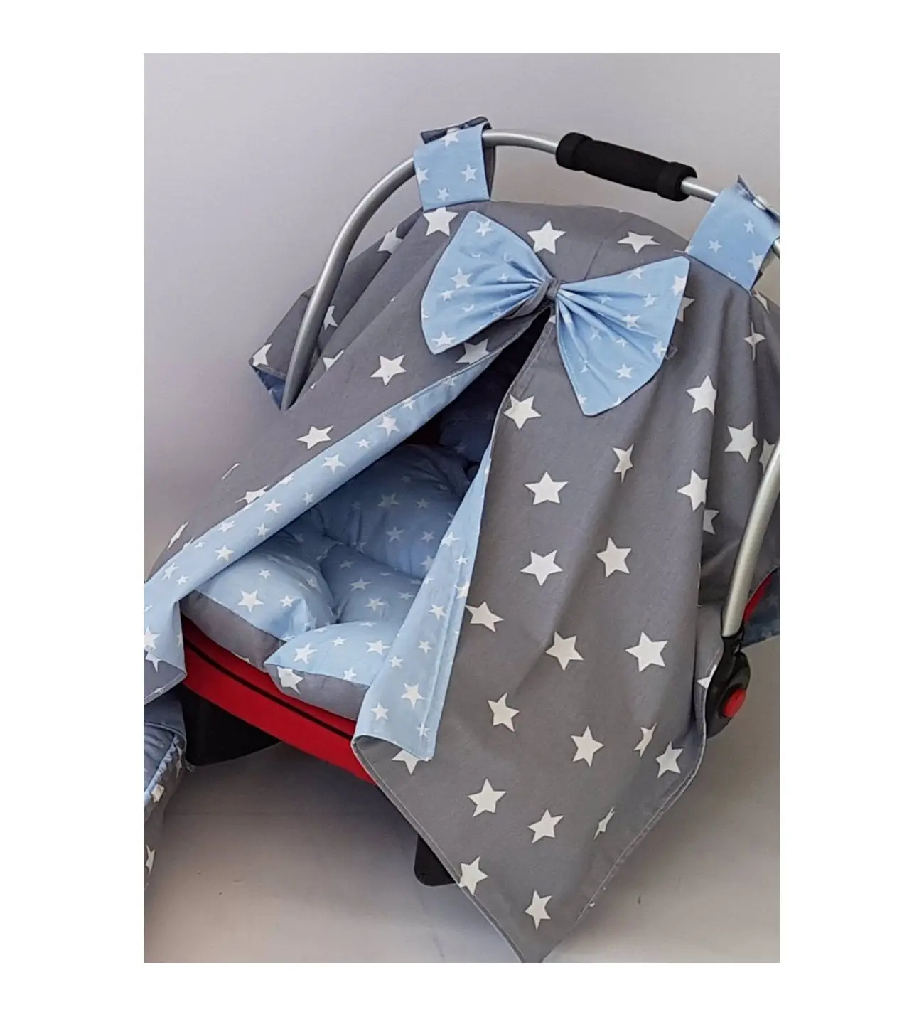 Baby Stroller Stroller Cover and Cushion Star Pattern Organic Fabric