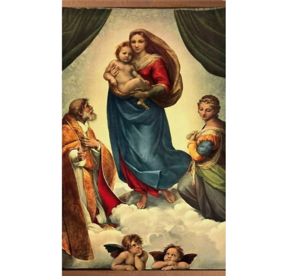 Инфракрасный настенный гибкий обогреватель &quotМадонна&quot картина | Бытовая