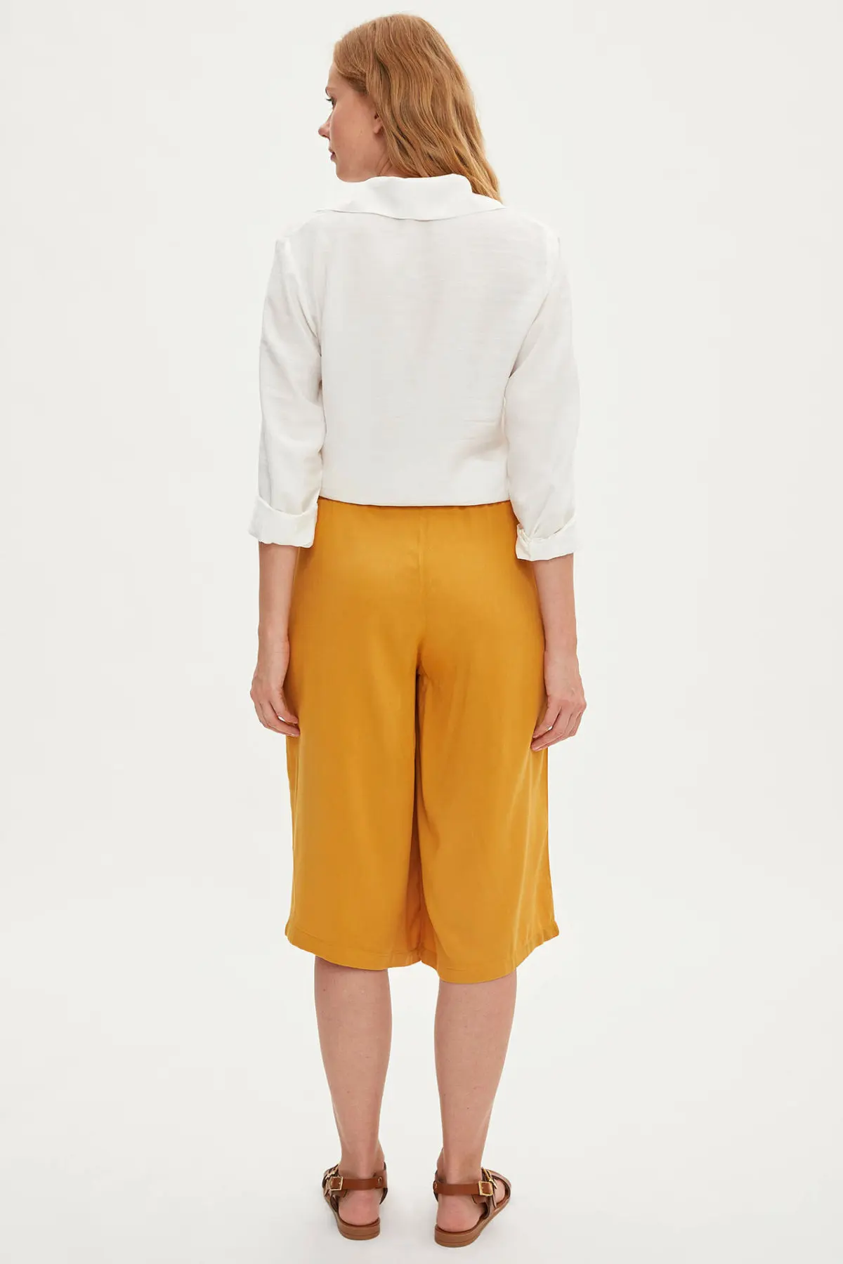 DeFacto осенние женские модные свободные брюки повседневные на шнуровке однотонные