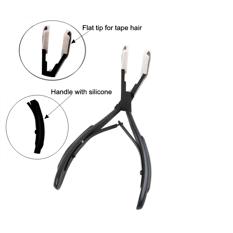 1 piece Pro Range Tape Hair Pliers 4.5cm Black Color Hair Extension Tools Ergonomic Design For Tape Hair extension