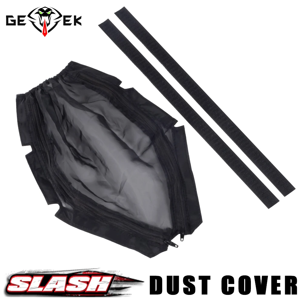 1/10 RC Short Course Truck Chassis Dust Cover Waterproof Splash Nylon Net with Zipper for SLASH REMO HOBBY Huanqi HQ 727