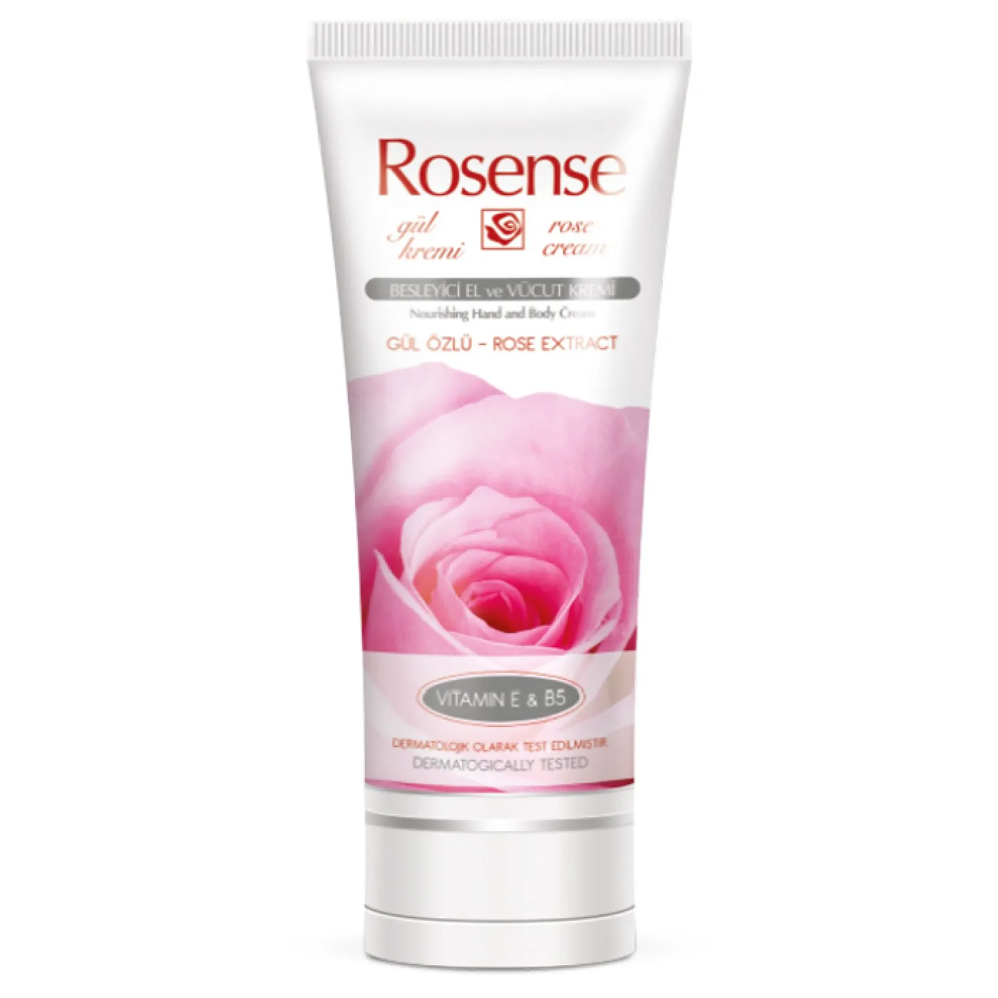 Natural Hand & Body Rose Cream, 75ml (2.5oz)
