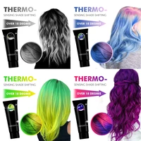 thermochromic color changing wonder dye mermaid hair dye gray hair color cream thermo sensing shade shifting hair color wax 58g