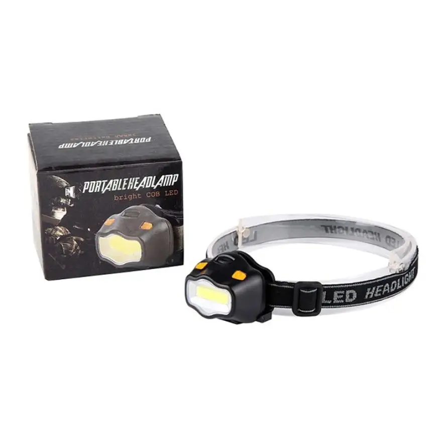 

Portable LED Headlight 12 COB Light Rechargeable Super Light Headlight Headtorch Waterproof Running Camping Fishing Hiking