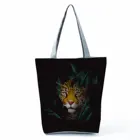 Сумка на плечо с леопардовым принтом женская, модная Экологически чистая пляжная сумочка-тоут с растительным принтом, индивидуальный заказ