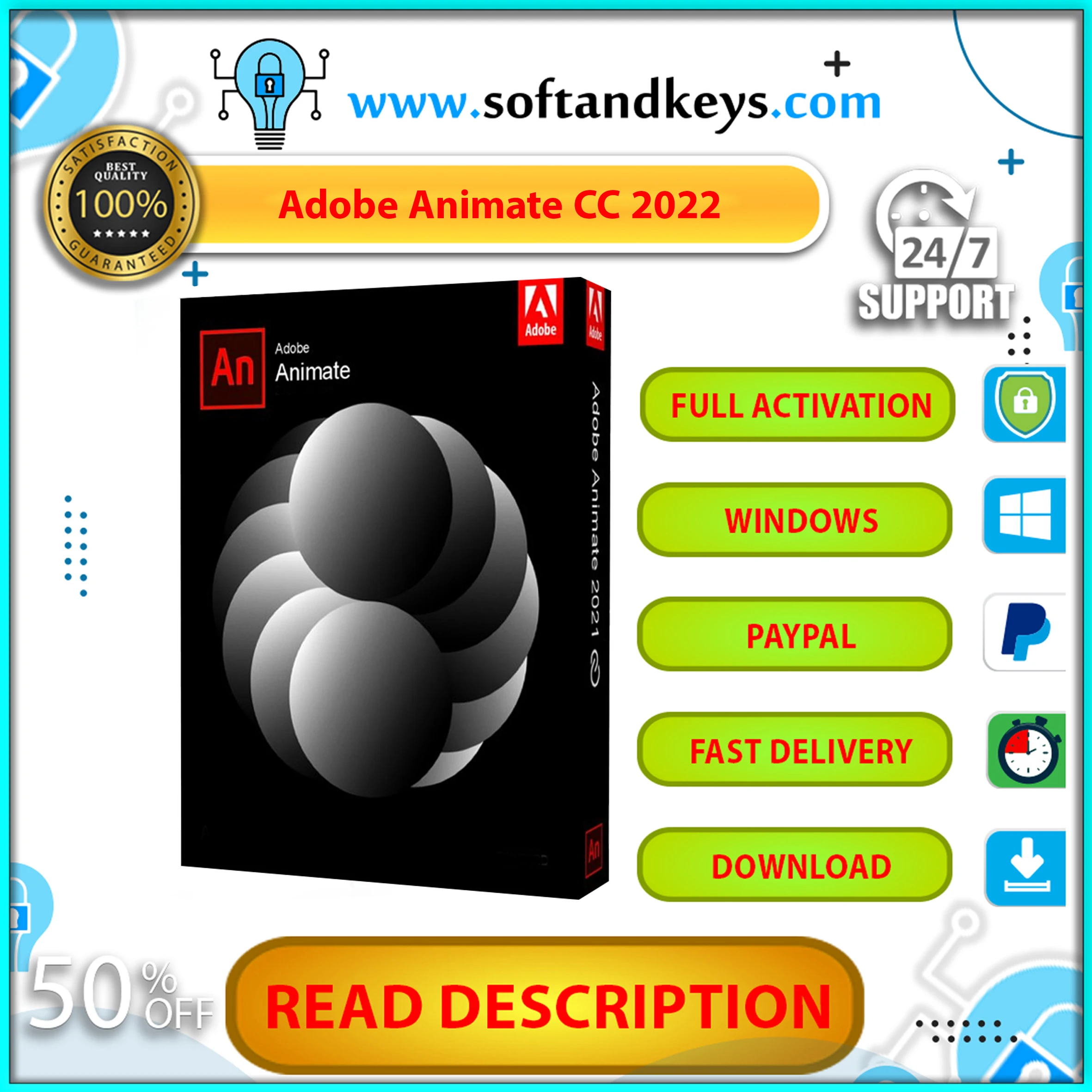 

{Adobe Animate CC 2022Быстрая доставкаАктивация на весь срок службы}