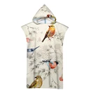 Красивая природа растения и Животные печать на открытом воздухе взрослых с капюшоном пляжное полотенце-пончо халат пляжные полотенца Для женщин мужской Халат AHT4