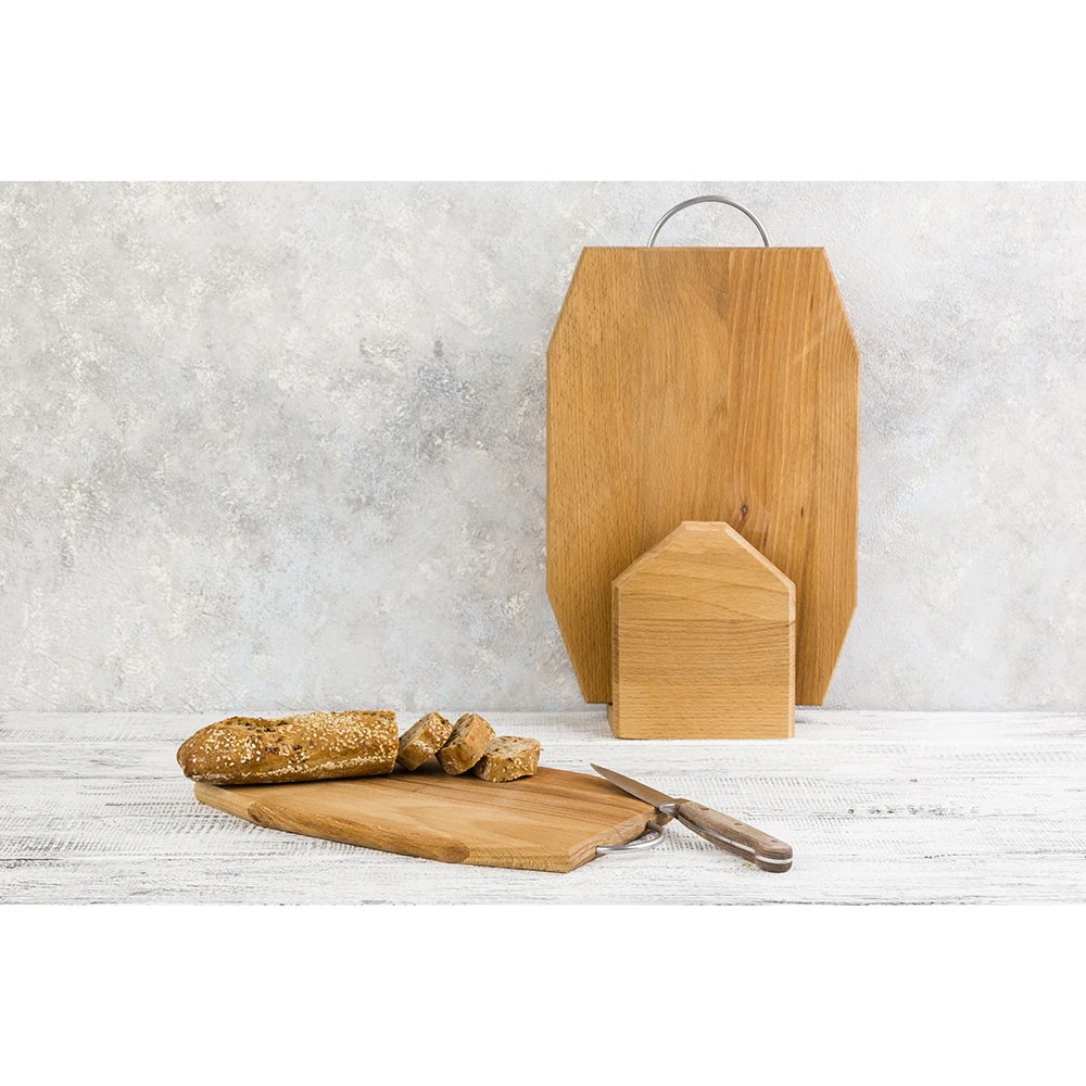 Set of 2 boards 39 5 х24 X1 4 cm and 33 х19 Elan Gallery beech Tableware on wooden stand | Дом и сад