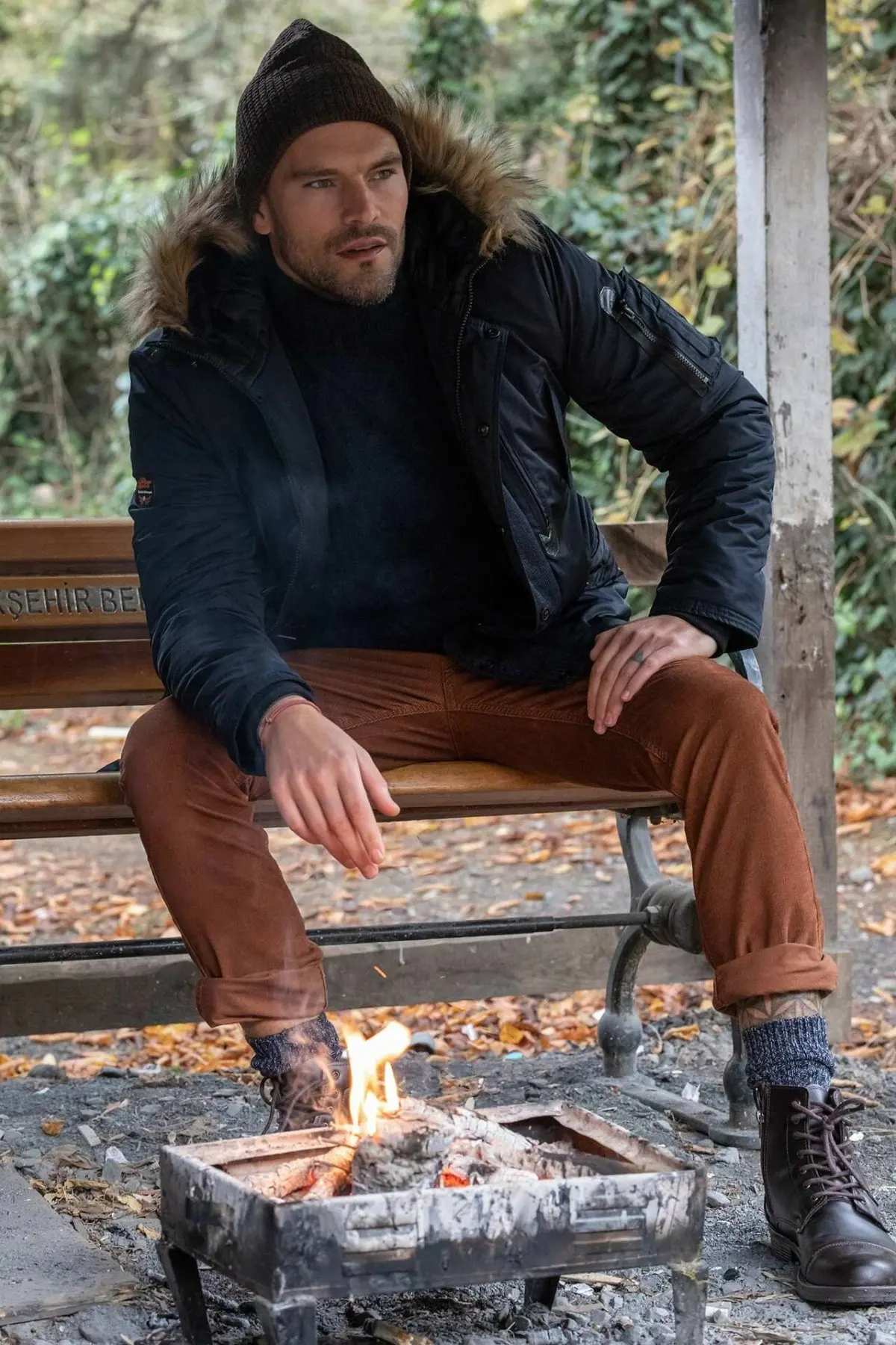 DeFacto мужские брюки повседневные длинные Средняя Талия Брюки карго сплошной цвет