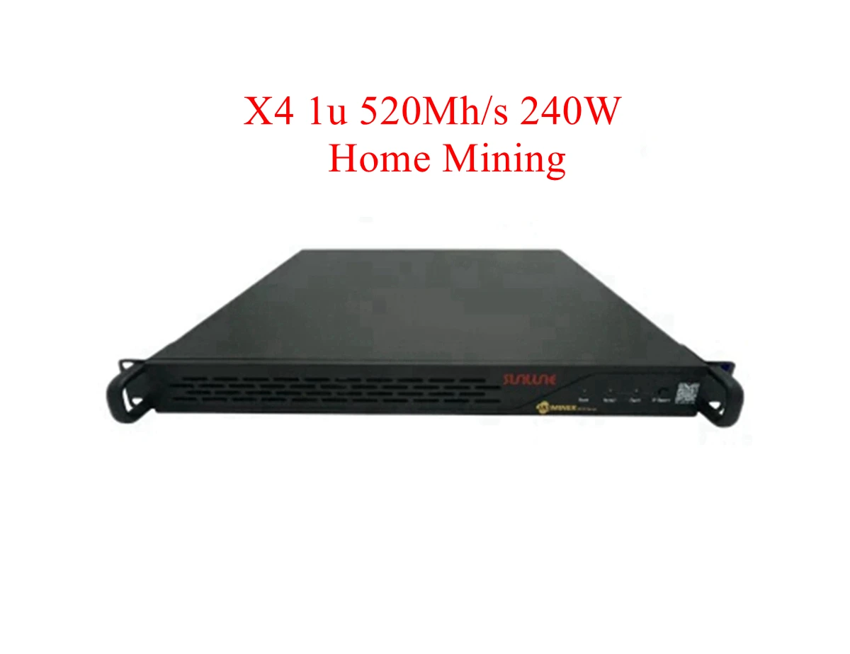 

Jasminer X4 1u 240W Eth Asic Mute Miner Hashrate of 520mh/S with Lowest Consumption Power Supply Included