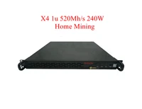 jasminer x4 1u 240w eth asic mute miner hashrate of 520mhs with lowest consumption power supply included