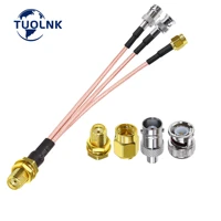 sma bnc splitter cable tuolnk 6inch 15cm 1 in 3 out sma female to bnc male bnc female and sma male rg316 coaxial cable
