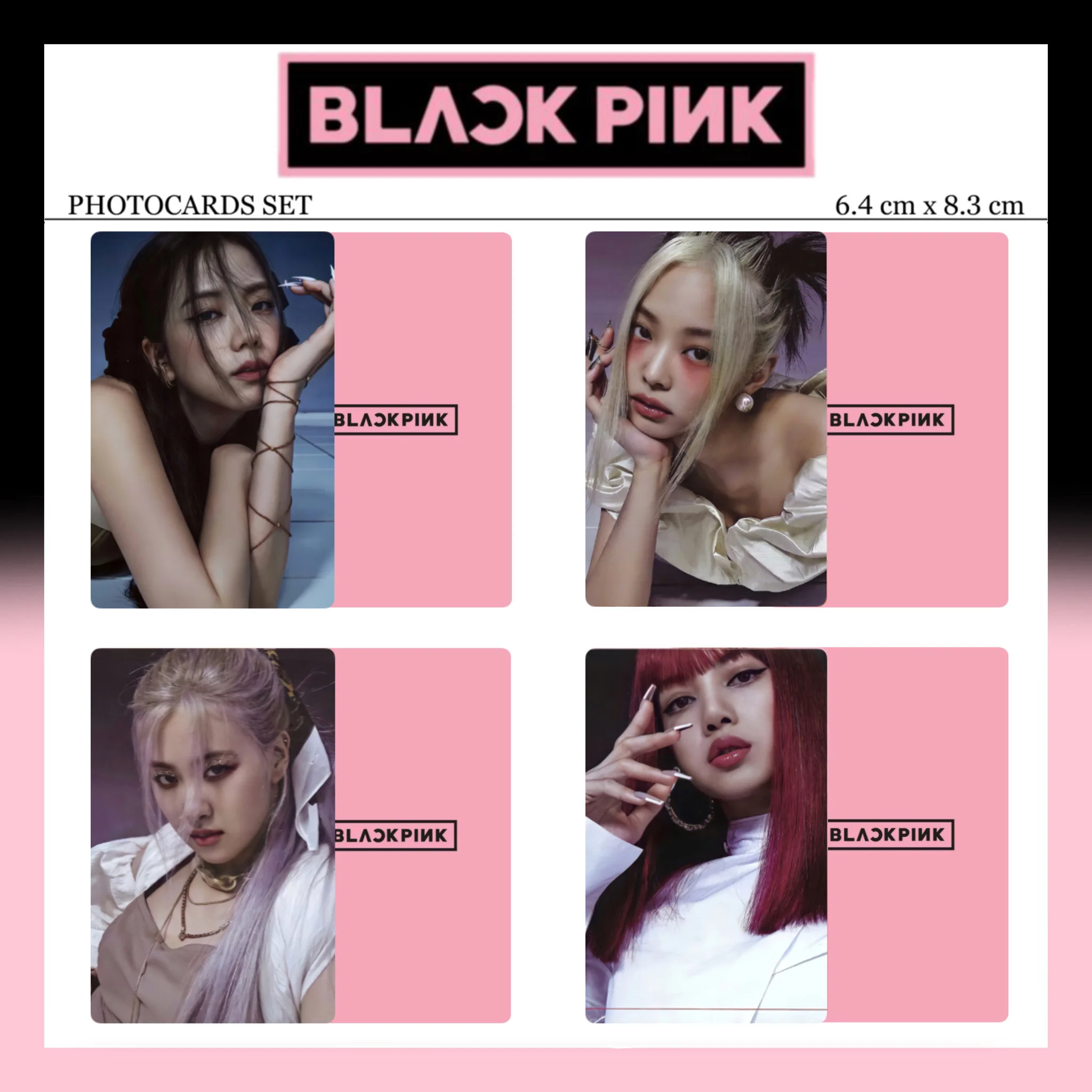 16 шт/комплект KPOP BLACKPINK JENNIE ROSÉ JISOO LISA карты закладка для коллекции | Канцтовары
