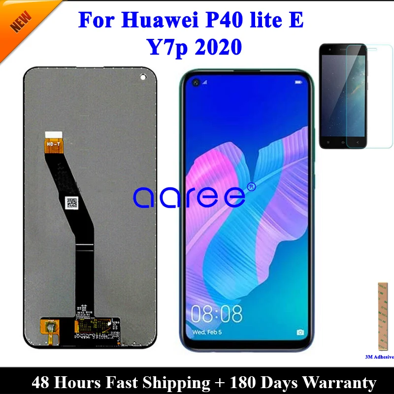 Протестированный ЖК экран для Huawei P40 Lite E Y7p 2020 с сенсорным дигитайзером в
