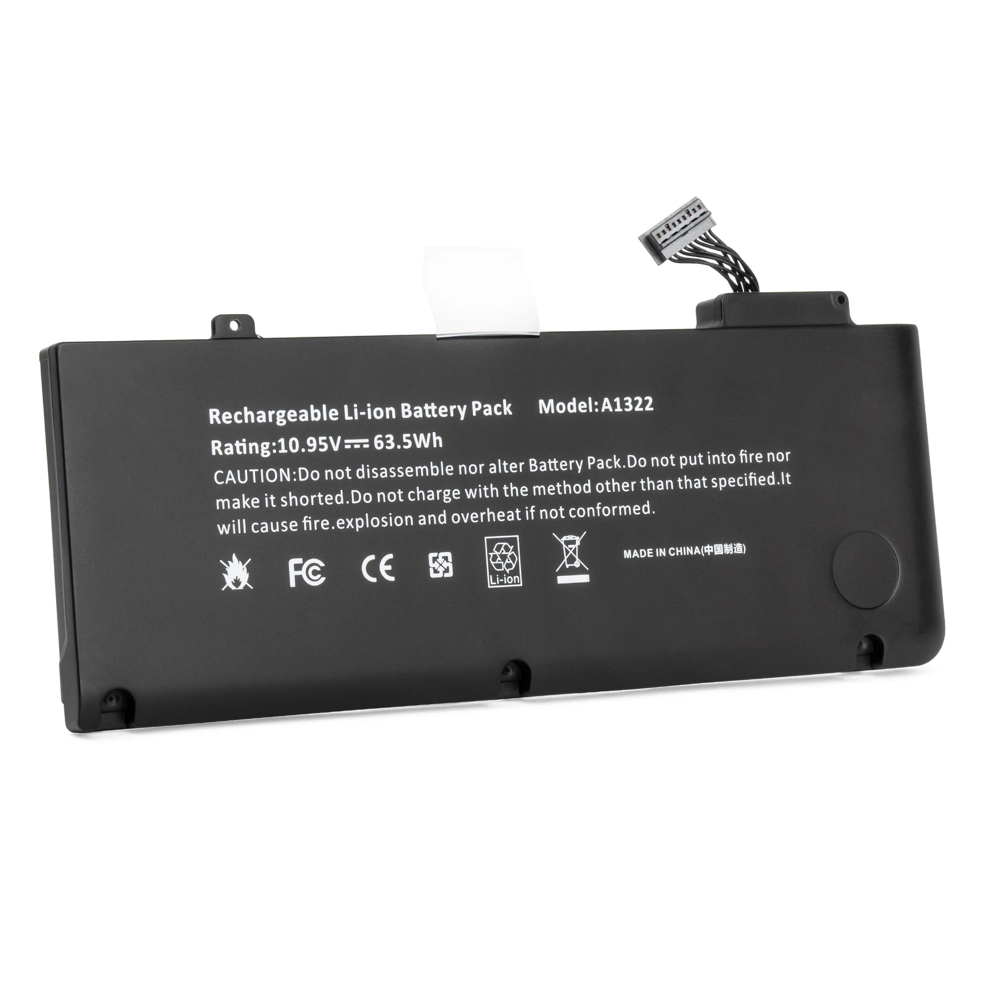 Аккумулятор для ноутбука Apple MacBook Pro 13.3" Series. 10.95V 5800mAh 63.5Wh усиленный. PN: A1322 A1278. |