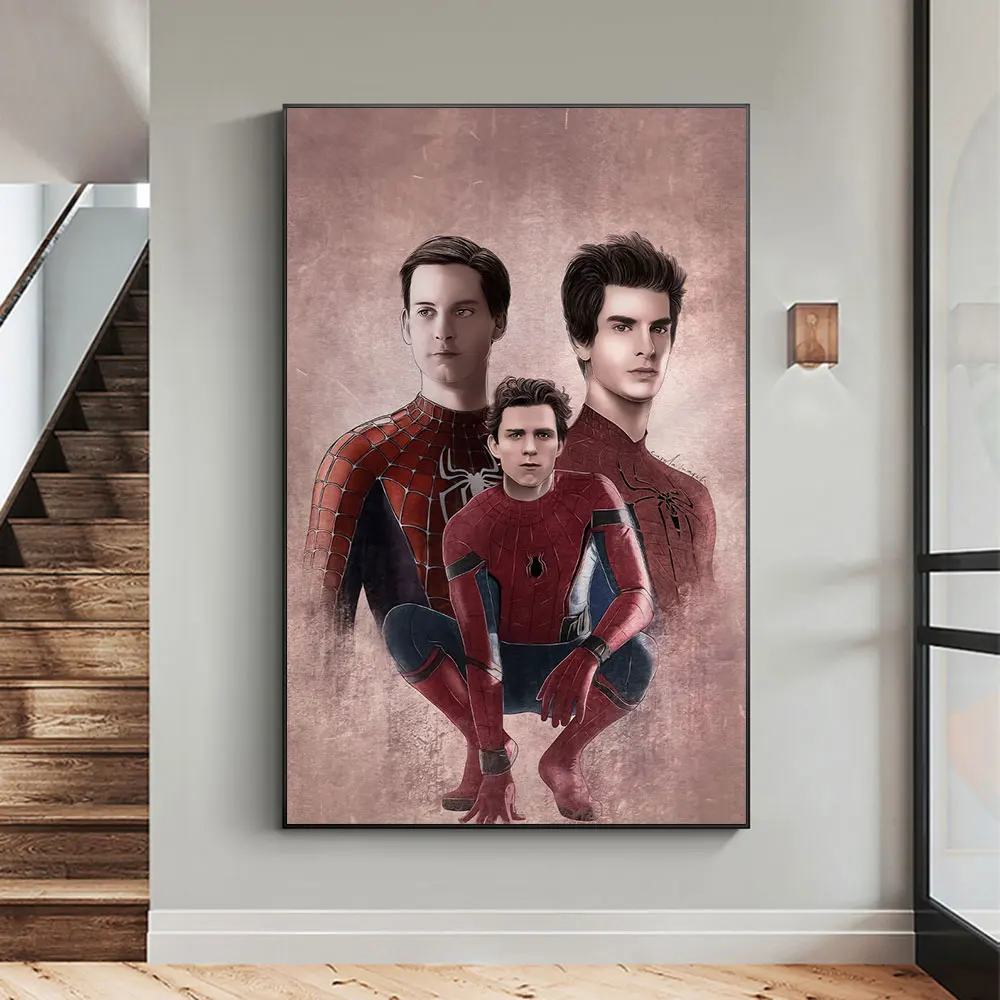

Marvel Spiderman No Way Home Movie Poster Avengers Superhero Portrait Canvas Painting Wall Art Living Kids Room Home Decoration