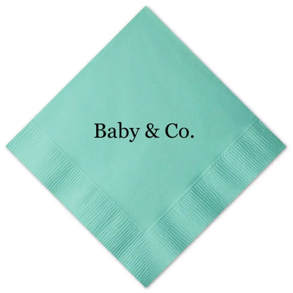 Салфетки для коктейлей и вечеринок с черным принтом | Дом сад