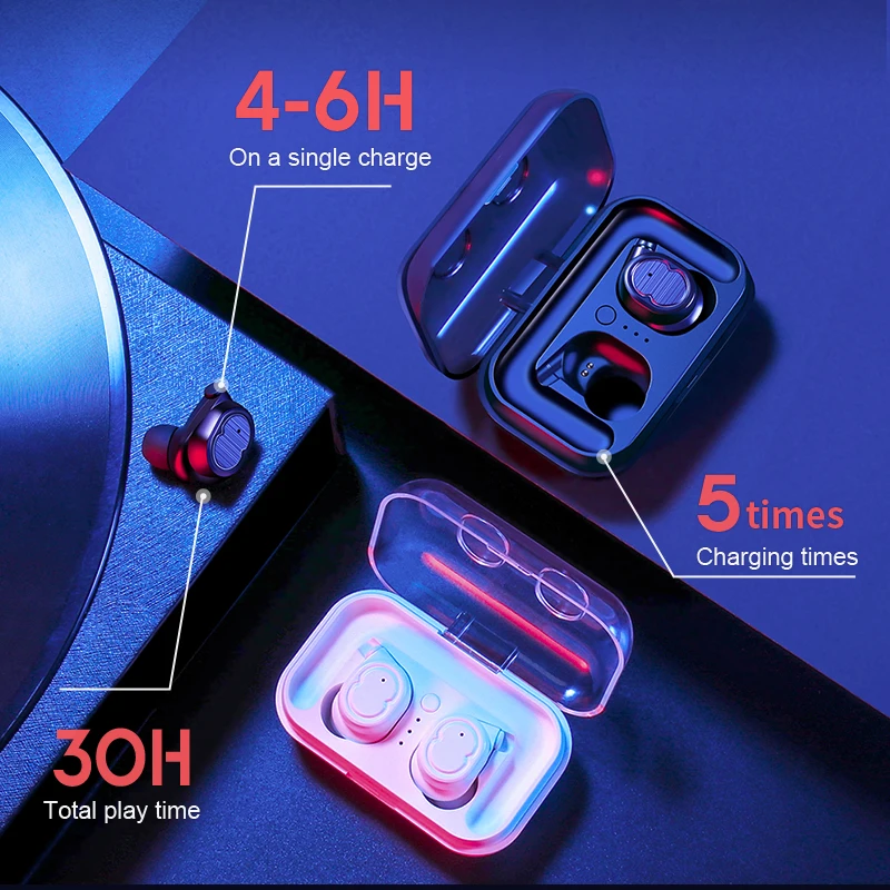 

30PCS TW 8 TWS 5.0 Wireless earphones Bluetooth Earphones Sports Earbuds Stereo Headset Handsfree Auriculares For Phones Xiaomi