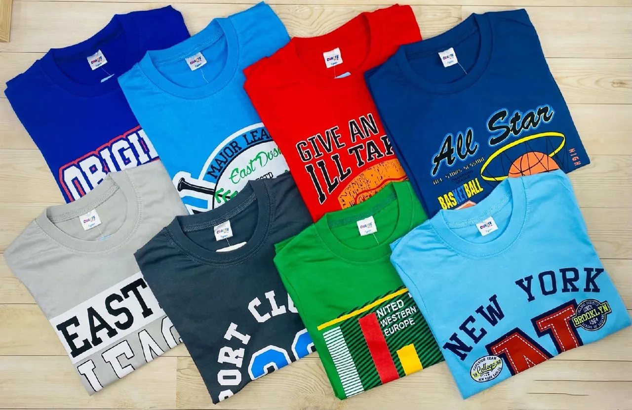 Футболка подростковая для мальчика упаковка 4 штуки хлопковая летняя футболка