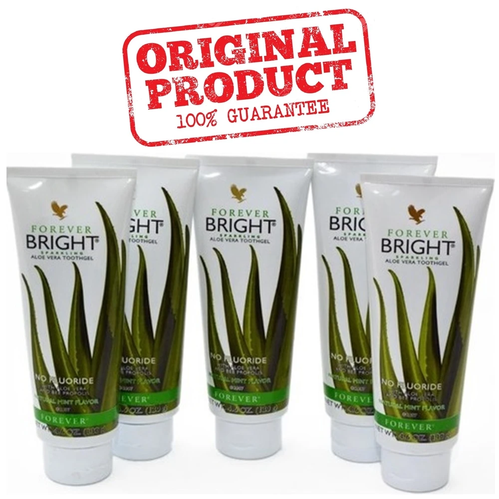 Forever Living Bright Toothgel Aloe Vera Toothpaste Set of 5  FAST DELIVERY