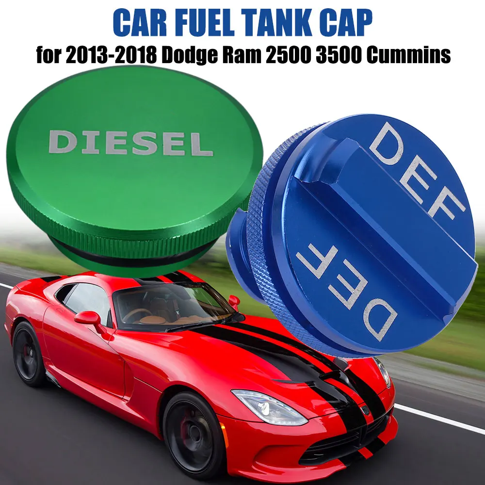 2 шт синяя и зеленая крышка дизельного топливного бака s DEF алюминиевая для 2013 2018