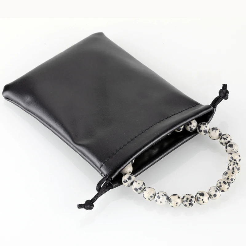 Кожаные и бархатные сумки коробки для браслетов ожерелий Подарочная коробка с