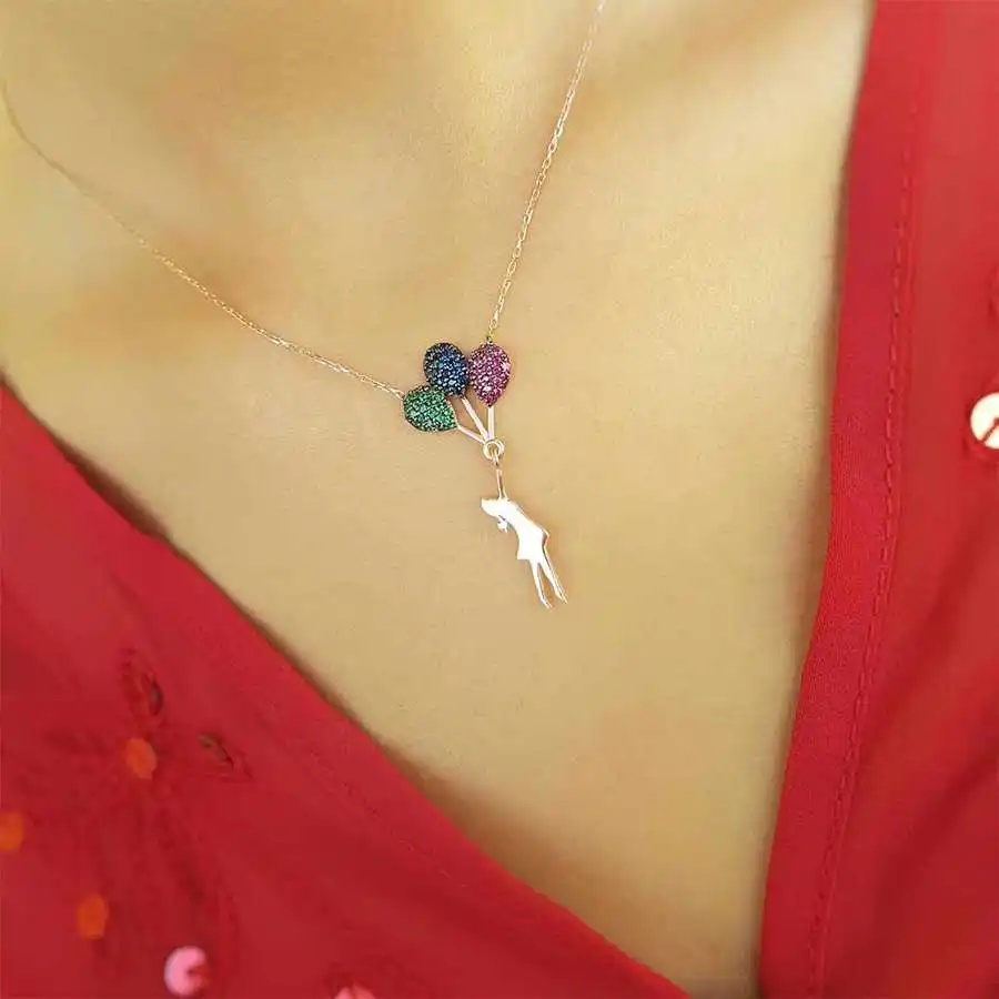 Collier en argent Sterling 925 avec pendentif en pierre précieuse, chaîne élégante de luxe, Style Cool, cadeau d'anniversaire 2