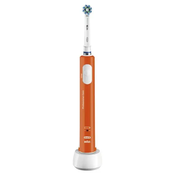 Электрическая зубная щетка Oral-B 600 Pro белый оранжевый | Красота и здоровье