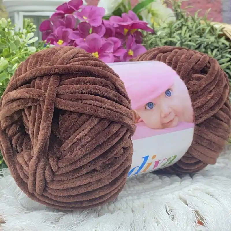 Baby Velvet Yarn Bernat - Одеяло Джемпер Перчатки Кардиган Пинетки 25 цветов Средней толщины
