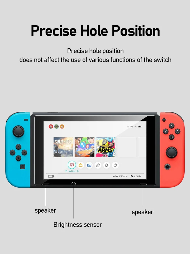 

Grma 9D HD Glass for Nintend Switch Tempered Glass Screen Protector for Nintendos Switch NS Glass Accessories Screen Film