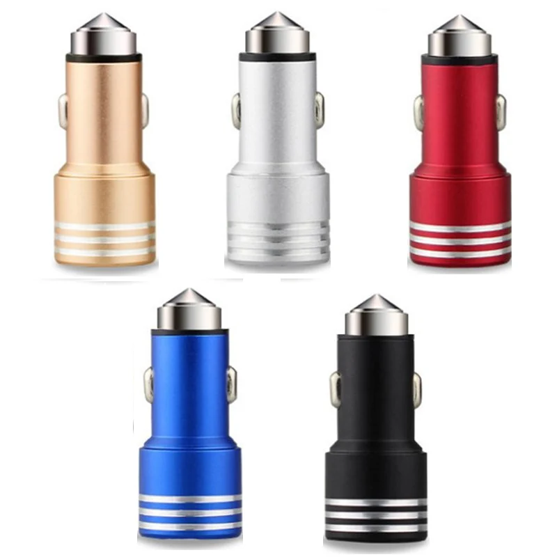 Автомобильное зарядное устройство с USB разъемом двойное быстрое универсальная