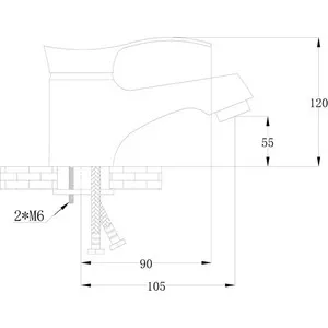 Смеситель для умывальника РМС SL86 с коротким изливом (SL86-001) | Обустройство дома