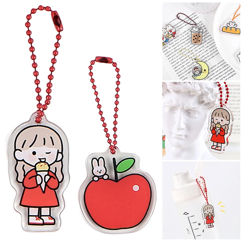 Женский милый мультяшный акриловый кулон украшение мультяшная фигурка брелок