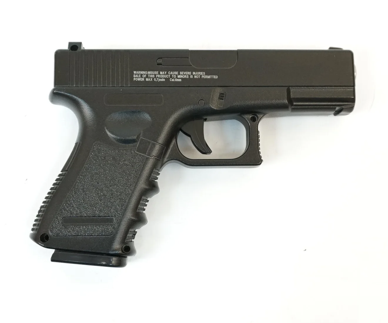 Пистолет пневматический спринговый Stalker SA17G Spring (аналог Glock 17) мет.корпус магазин