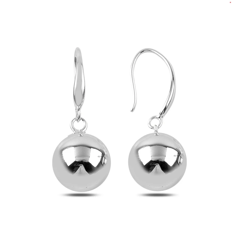 

Silver 925 Set 10mm Dangle Ball Earrings