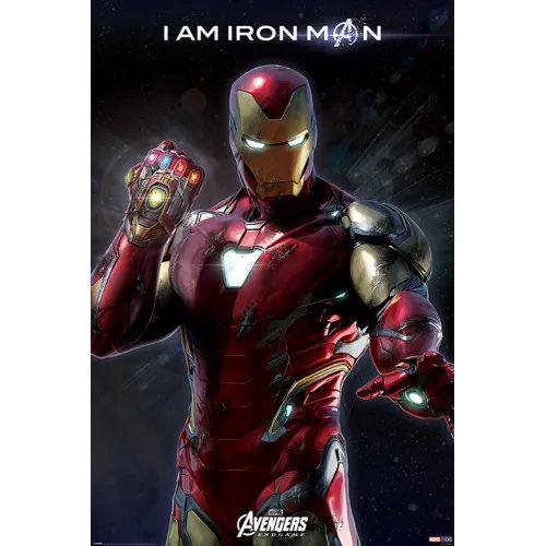 Постер Maxi Avengers: Endgame (I Am Iron Man) PP34542 | Игрушки и хобби
