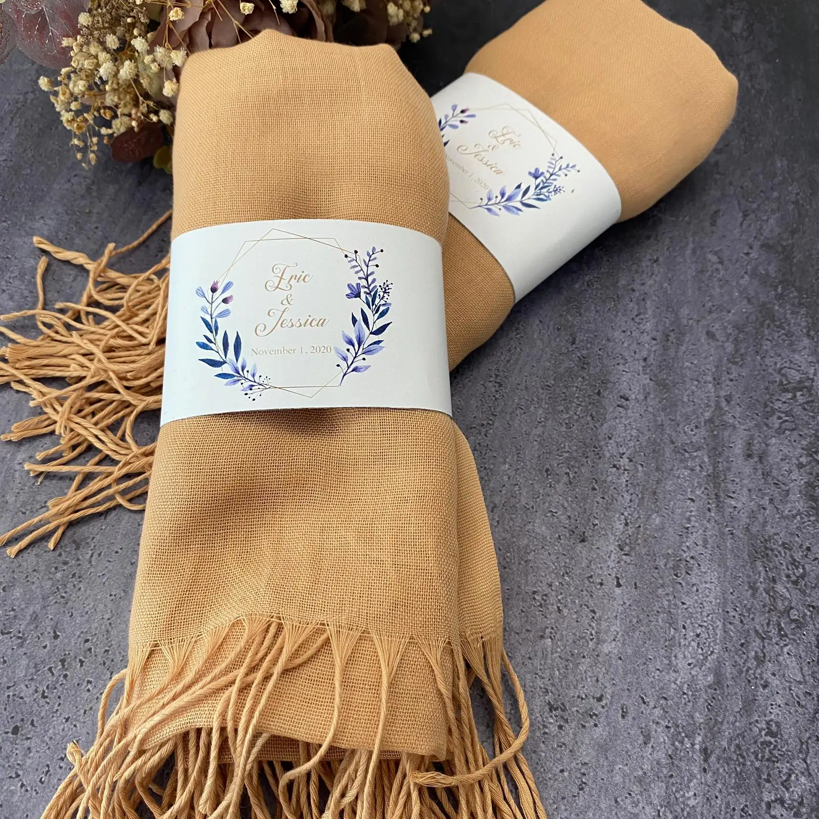 

Set of 5 Women Shawl Pure Solid Color Scarves Wraps Wedding Islamic Muslim Gifts Lady Pashmina Cashmere Foulard Femme