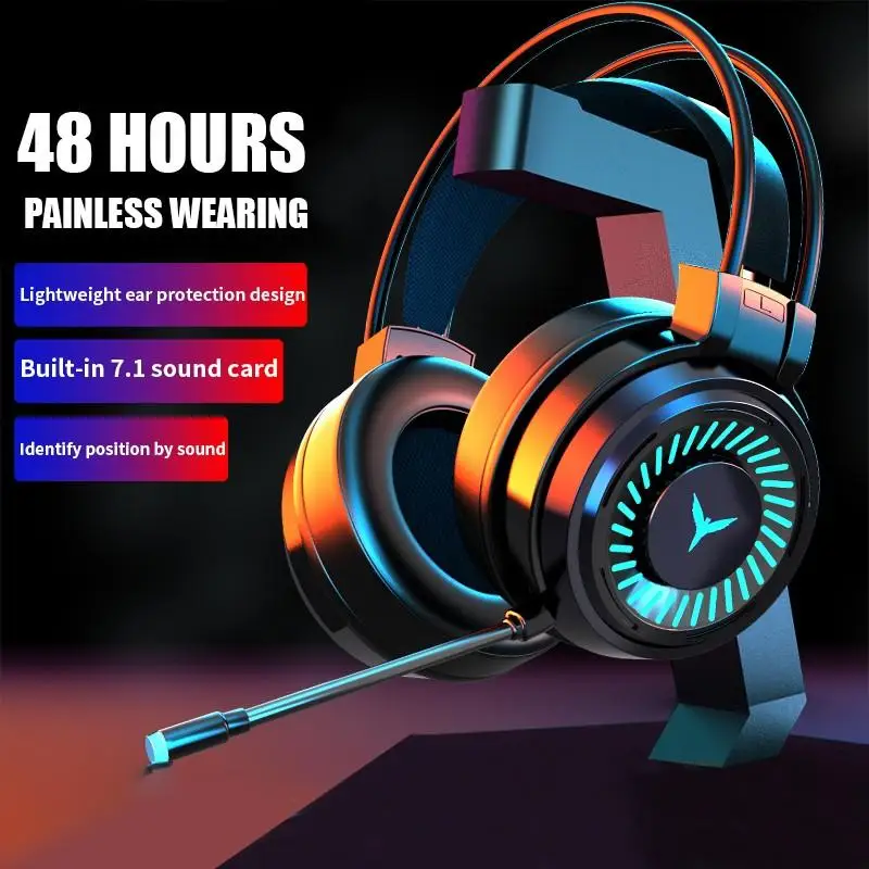Игровые наушники G58 с микрофоном профессиональная игровая гарнитура для ПК