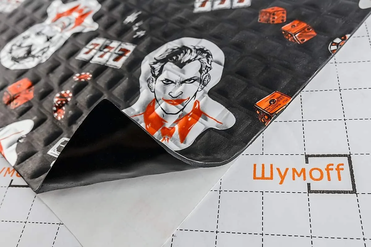 Шумофф Black Joker Блэк Джокер (комплект 12 листов) Автомобильная шумоизоляция виброизоляция
