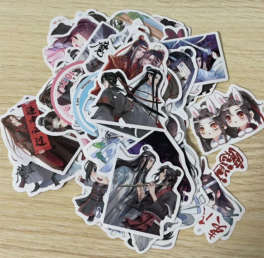 65 шт. милые Стикеры для косплея МО дао ЗУ Ши Lan Wangji Wei Wuxian великолепный мастер
